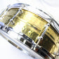 USED LUDWIG / LB420BKT Hammered Brass with Tube lugs 14×5 RADIC Snare Drum [08]