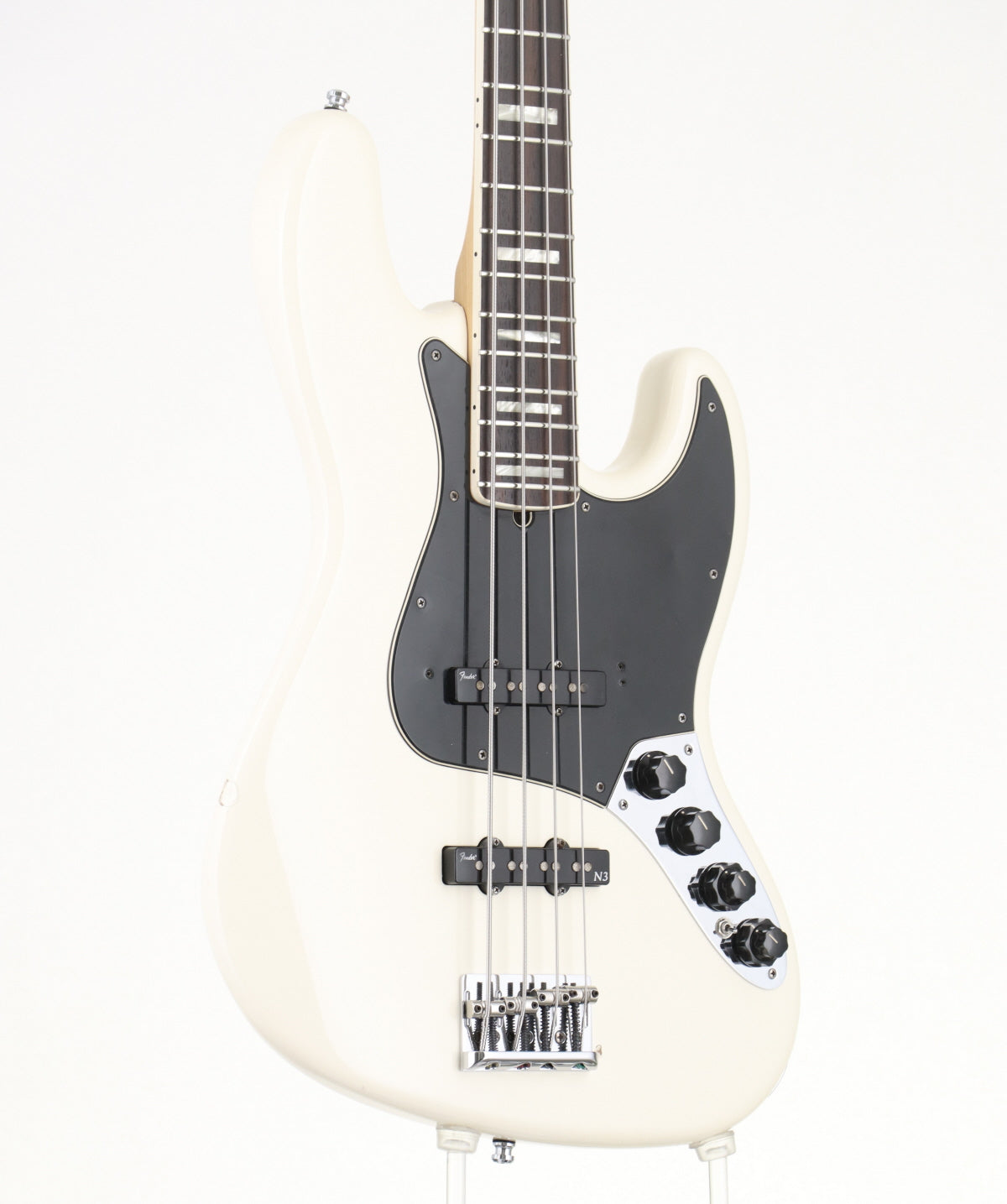 [SN DZ9346709] USED Fender USA / American Deluxe Jazz Bass Olympic White [06]