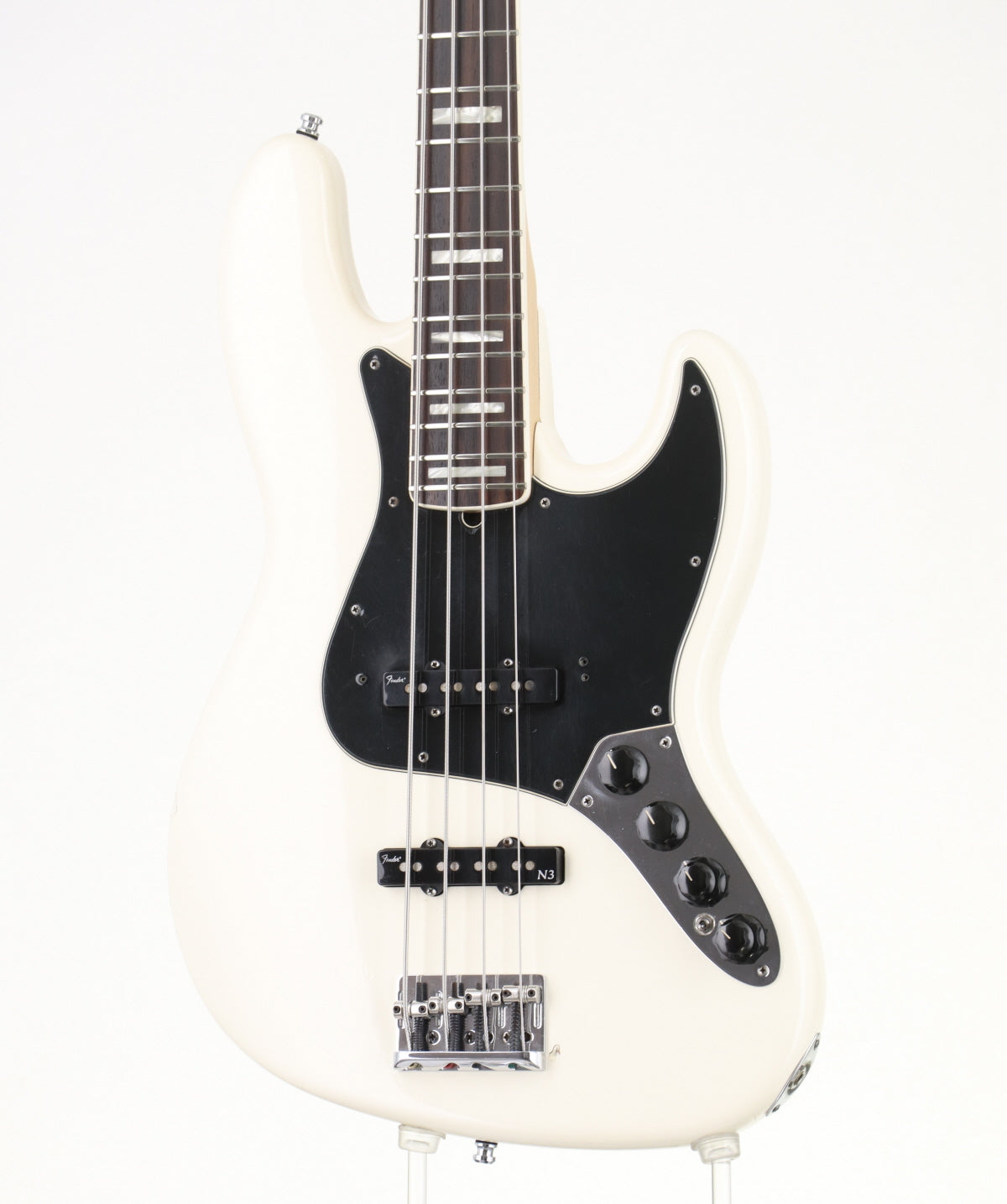 [SN DZ9346709] USED Fender USA / American Deluxe Jazz Bass Olympic White [06]