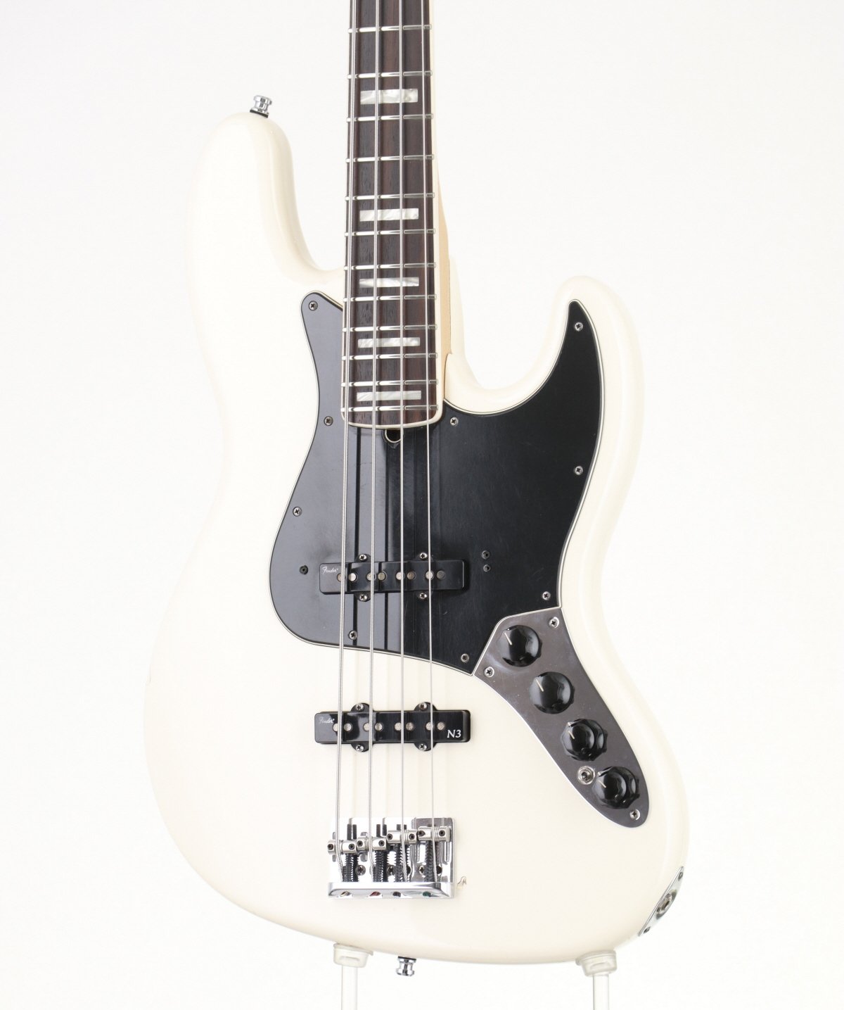 [SN DZ9346709] USED Fender USA / American Deluxe Jazz Bass Olympic White [06]