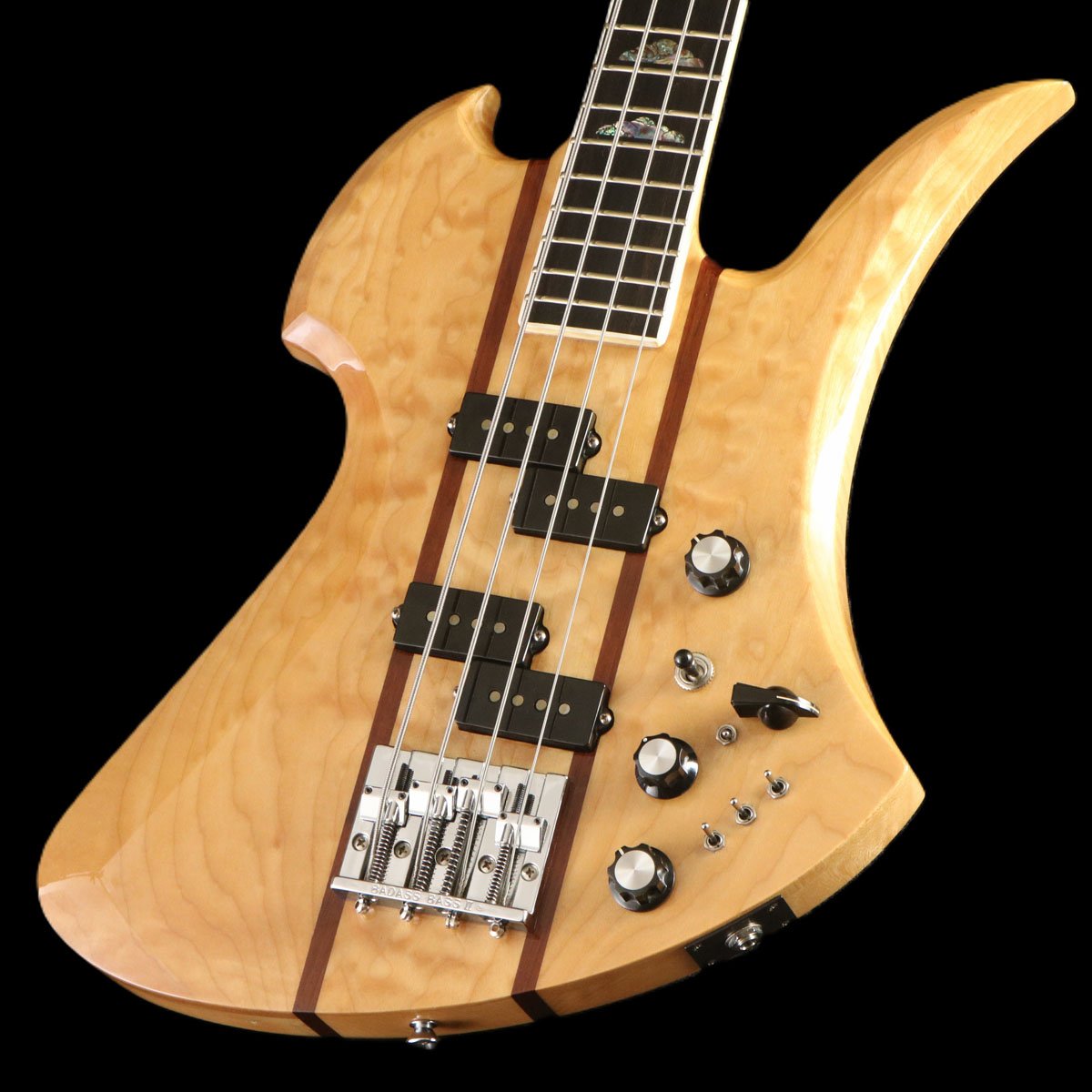 [SN 99312] USED B.C.Rich / Mockingbird Bass Natural [03]