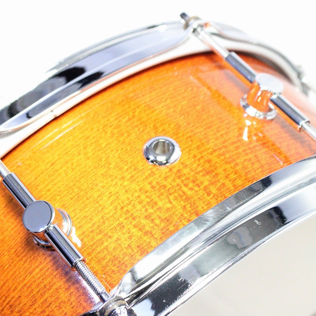 USED CANOPUS / SSBE-1455DA-LQ Solid Beech Deep Amber LQ 14x5.5 Beech Veneer Canopus Snare Drum [08]