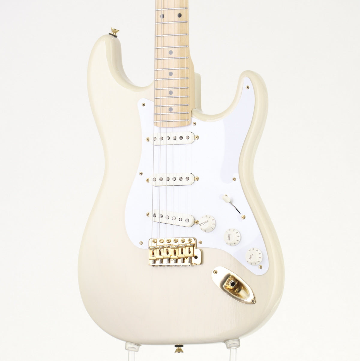 [SN 00038] USED Freedom Custom Guitar Research / Semi Order ST Ash Maple Gold Hardware White Blonde [06]