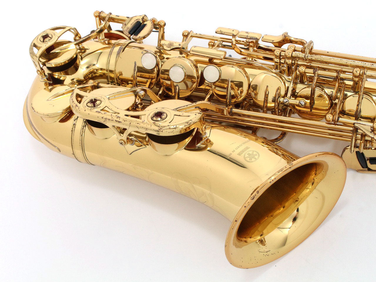 [SN E63568] USED YAMAHA / Alto saxophone YAS-62 62Neck current model, all tampos replaced [09]