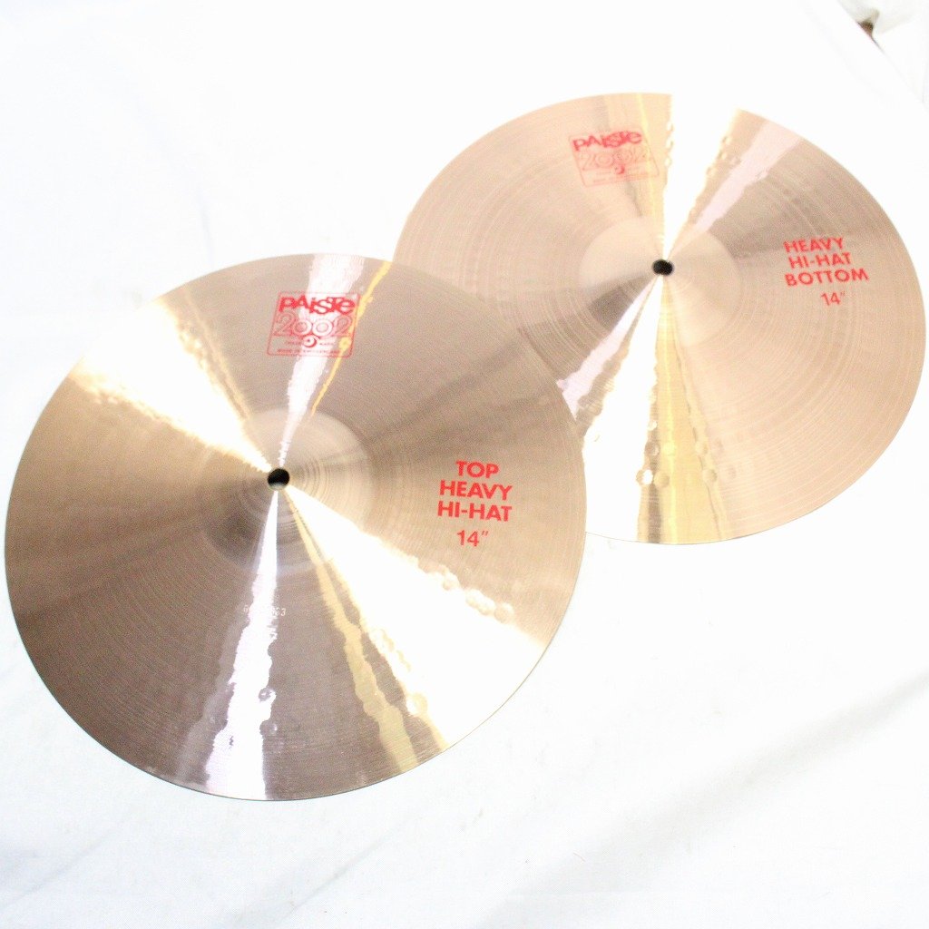 USED PAISTE / 2002 14inch HEAVY HIHAT SET 984/1044g paiste hi-hat cymbal [08]