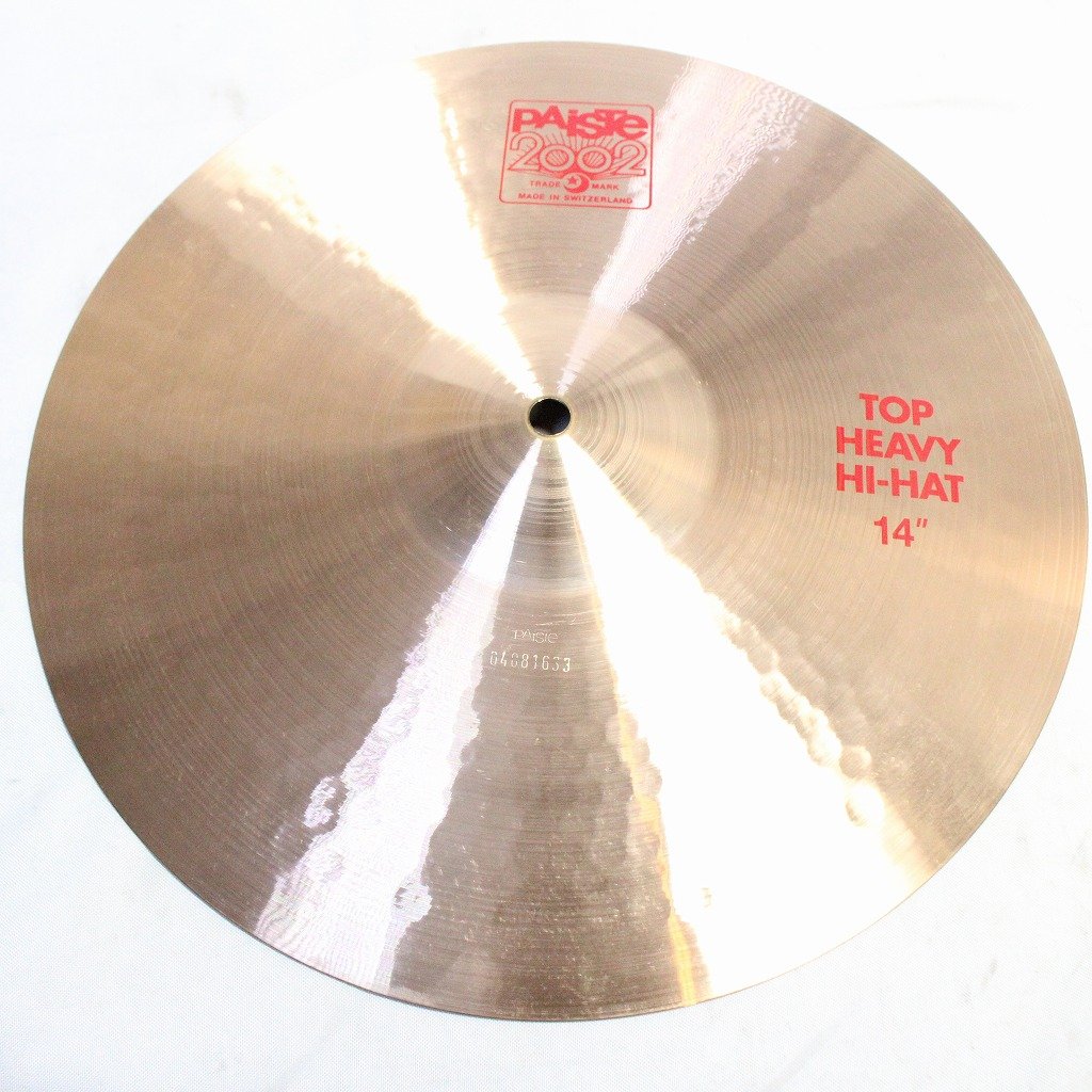 USED PAISTE / 2002 14inch HEAVY HIHAT SET 984/1044g paiste hi-hat cymbal [08]