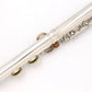 [SN 55530] USED SANKYO / Flute ARTIST IRC all silver ring key [09]