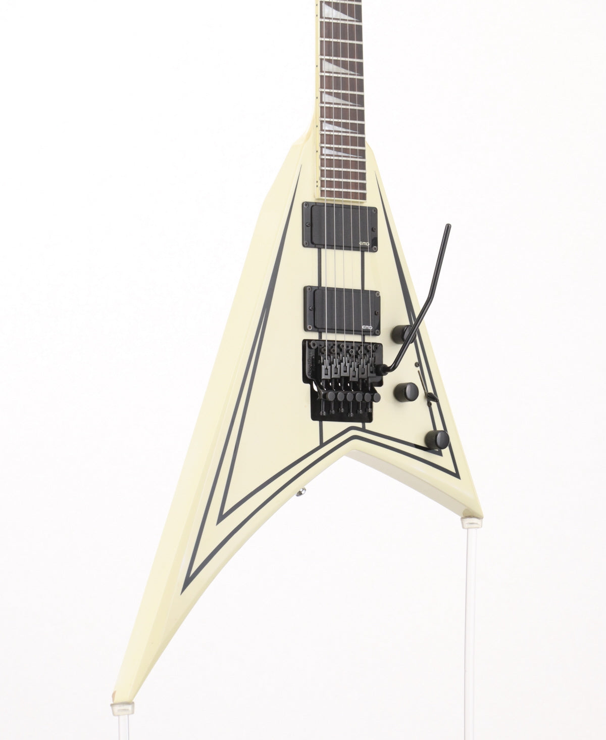 [SN 1205611] USED Jackson / X Series RRXMG White w/Black Pinstripes Jackson [3.28kg / made in 2012] [with EMG] [08]