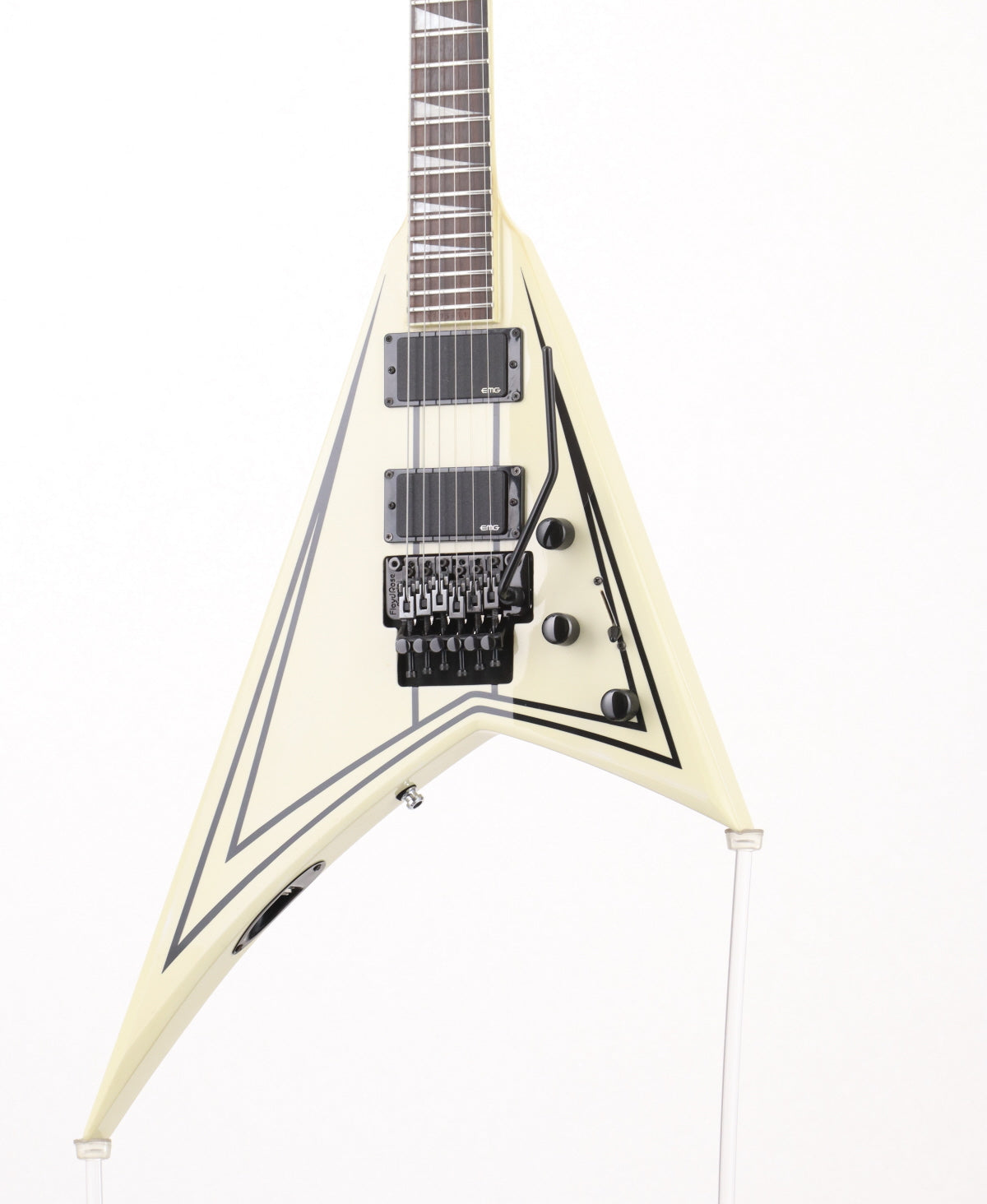 [SN 1205611] USED Jackson / X Series RRXMG White w/Black Pinstripes Jackson [3.28kg / made in 2012] [with EMG] [08]