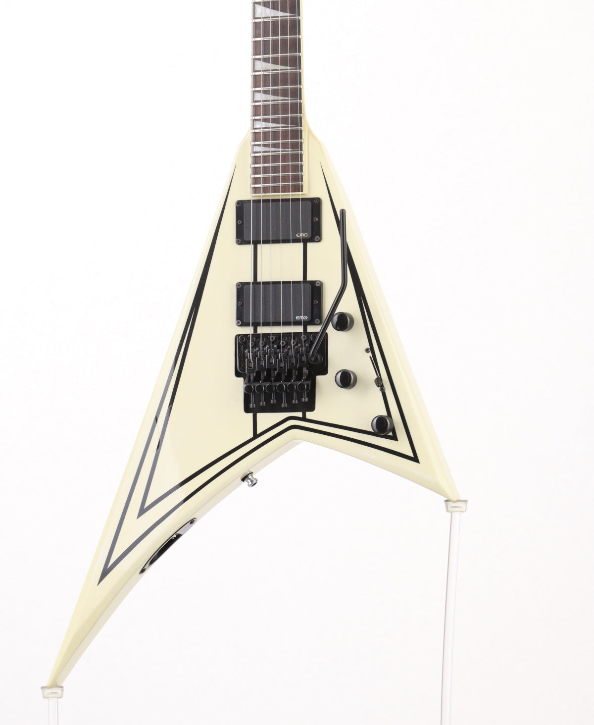 [SN 1205611] USED Jackson / X Series RRXMG White w/Black Pinstripes Jackson [3.28kg / made in 2012] [with EMG] [08]