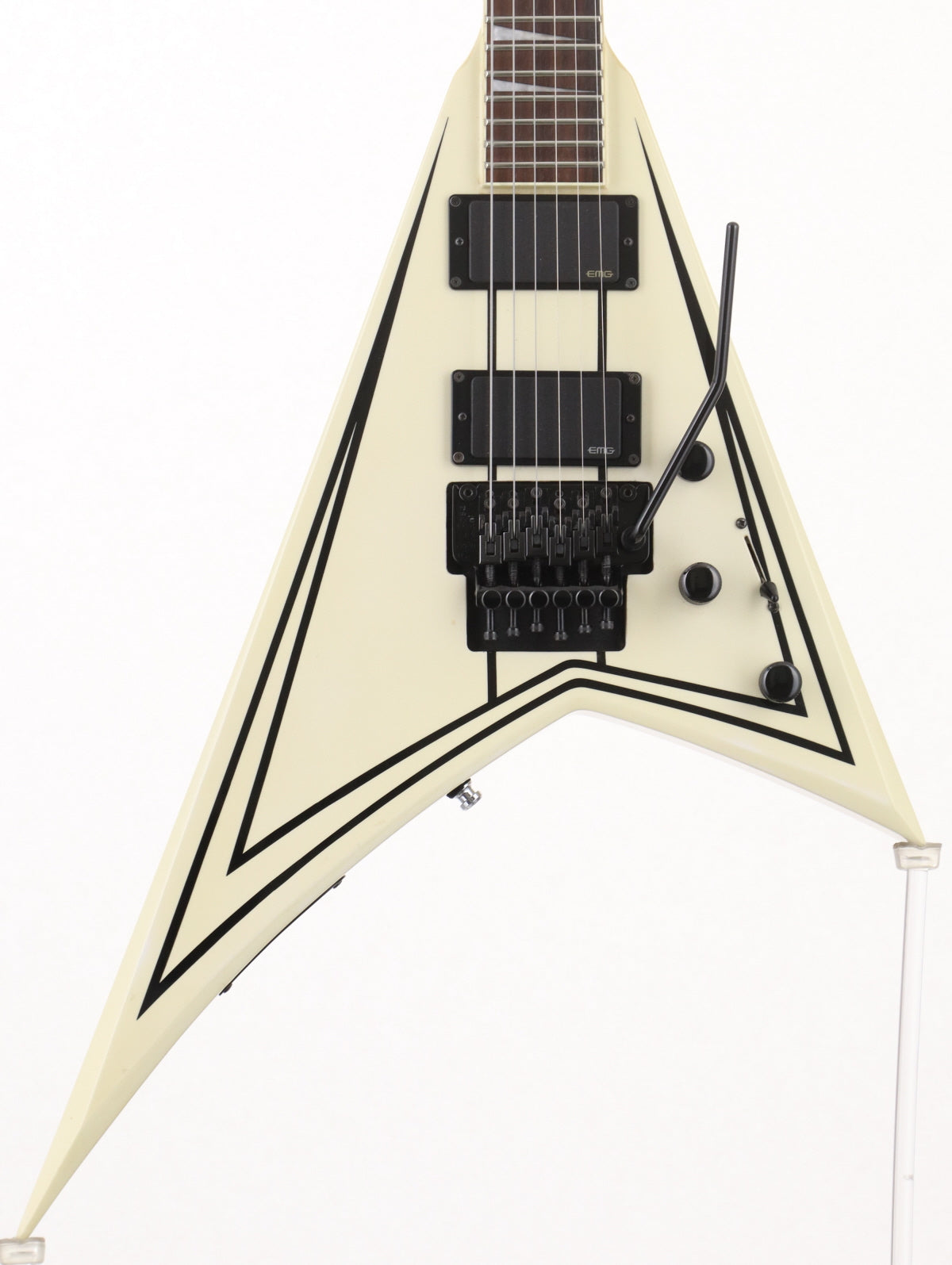 [SN 1205611] USED Jackson / X Series RRXMG White w/Black Pinstripes Jackson [3.28kg / made in 2012] [with EMG] [08]