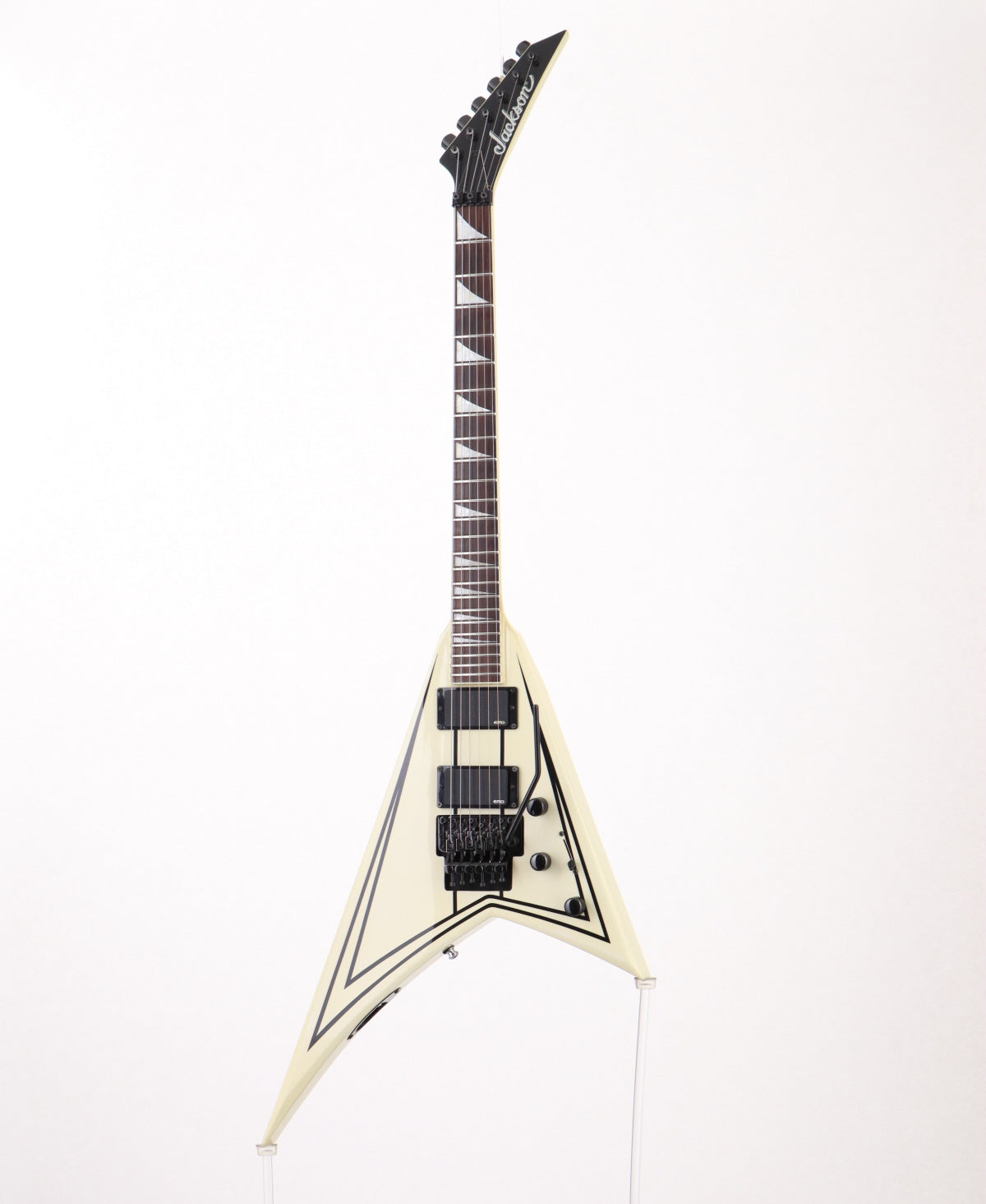 [SN 1205611] USED Jackson / X Series RRXMG White w/Black Pinstripes Jackson [3.28kg / made in 2012] [with EMG] [08]