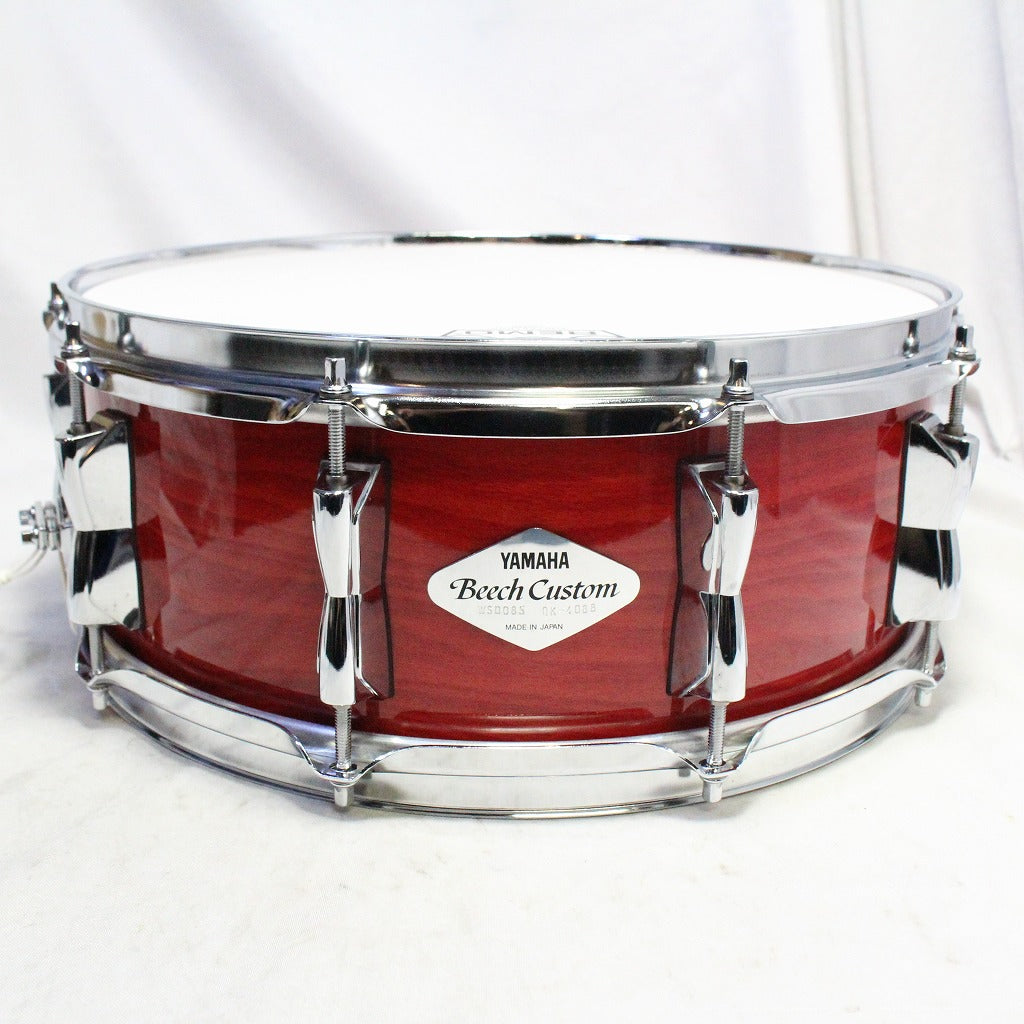 USED YAMAHA / WSD085 Beech Custom Snare #RED APPLE 14×5.5 Yamaha Beech Custom [09]