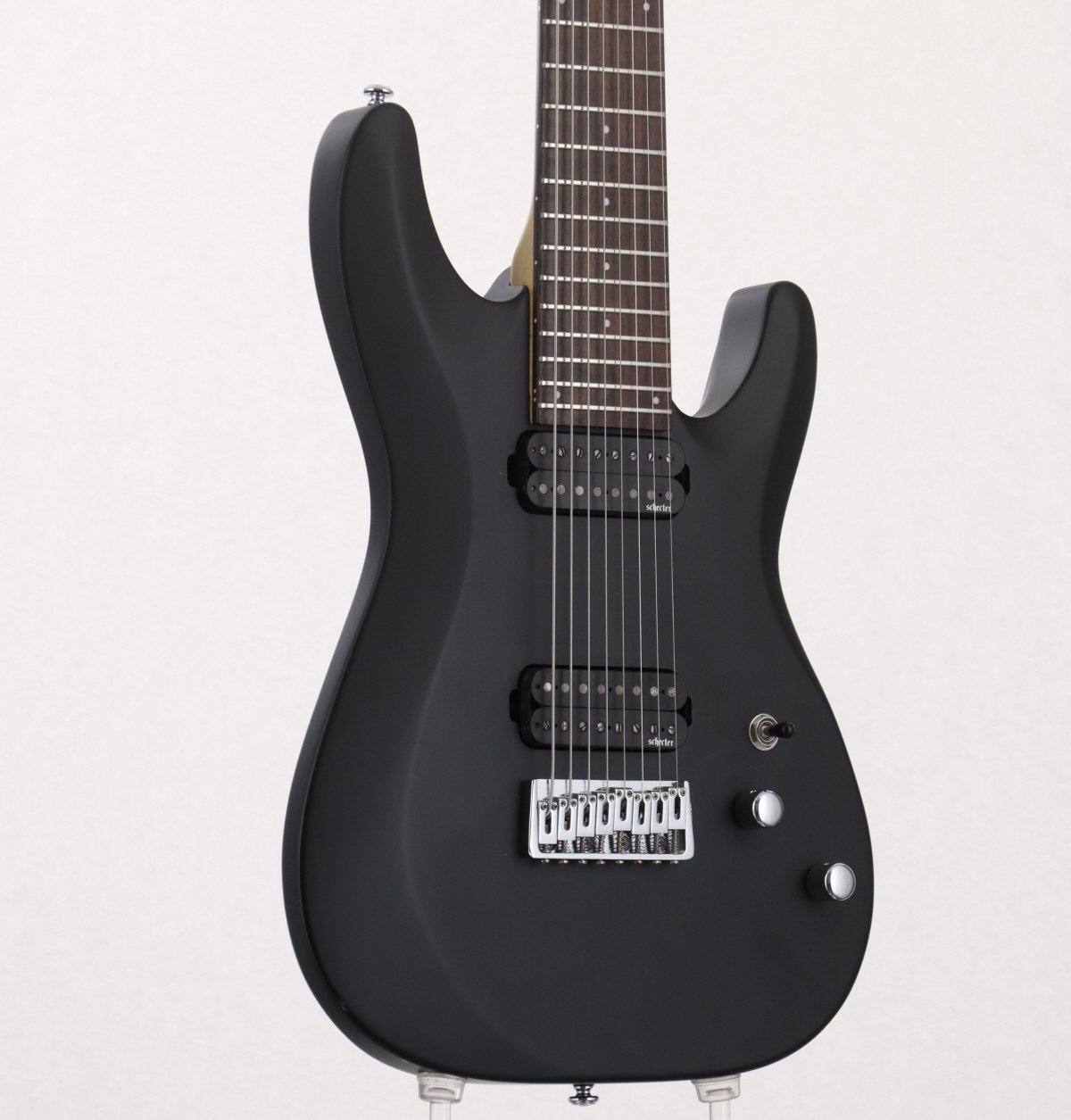 [SN IW17051386] USED SCHECTER / C-8 Deluxe Satin Black (8-string guitar) [2017/3.65kg] Schecter Electric Guitar [08]