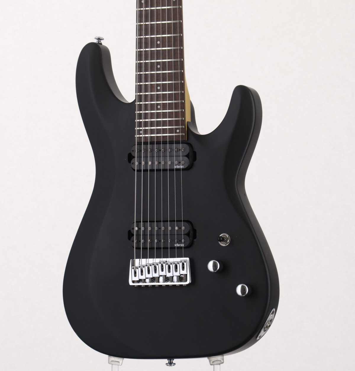 [SN IW17051386] USED SCHECTER / C-8 Deluxe Satin Black (8-string guitar)  [2017/3.65kg] Schecter Electric Guitar [08]