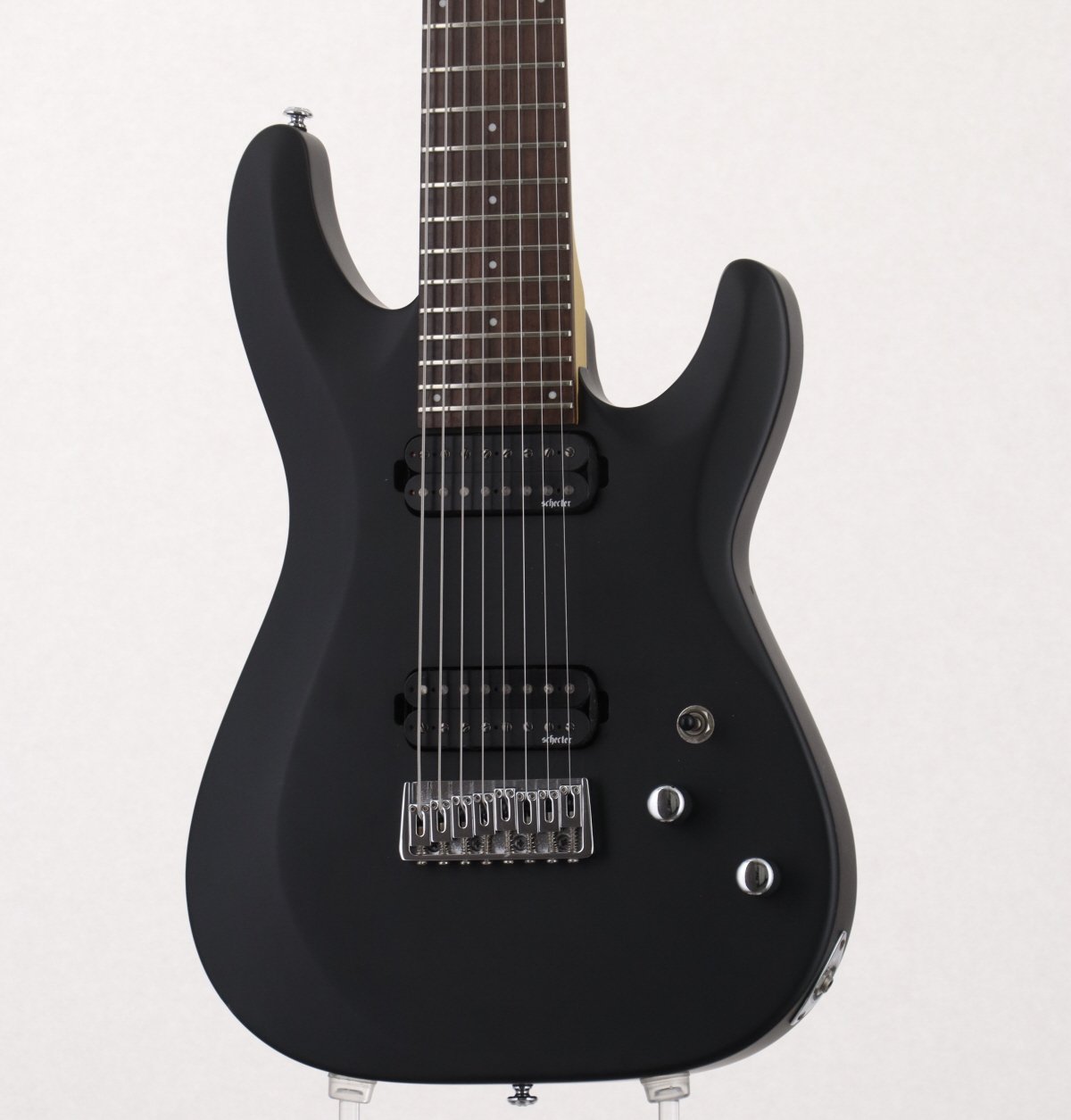 [SN IW17051386] USED SCHECTER / C-8 Deluxe Satin Black (8-string guitar) [2017/3.65kg] Schecter Electric Guitar [08]