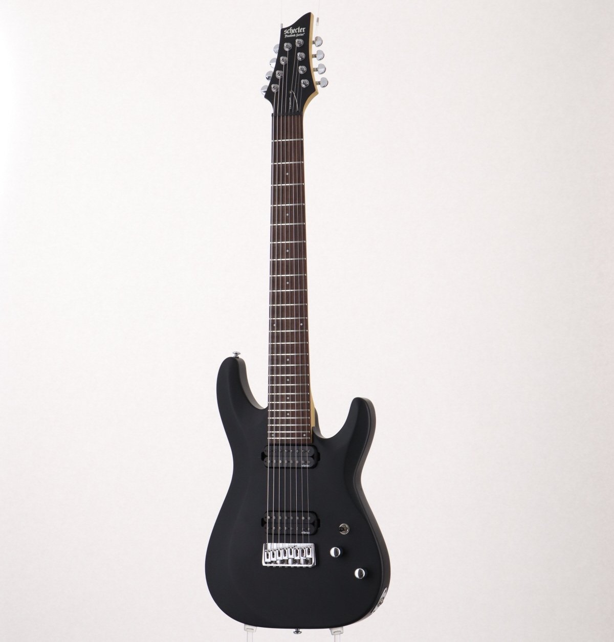 [SN IW17051386] USED SCHECTER / C-8 Deluxe Satin Black (8-string guitar) [2017/3.65kg] Schecter Electric Guitar [08]