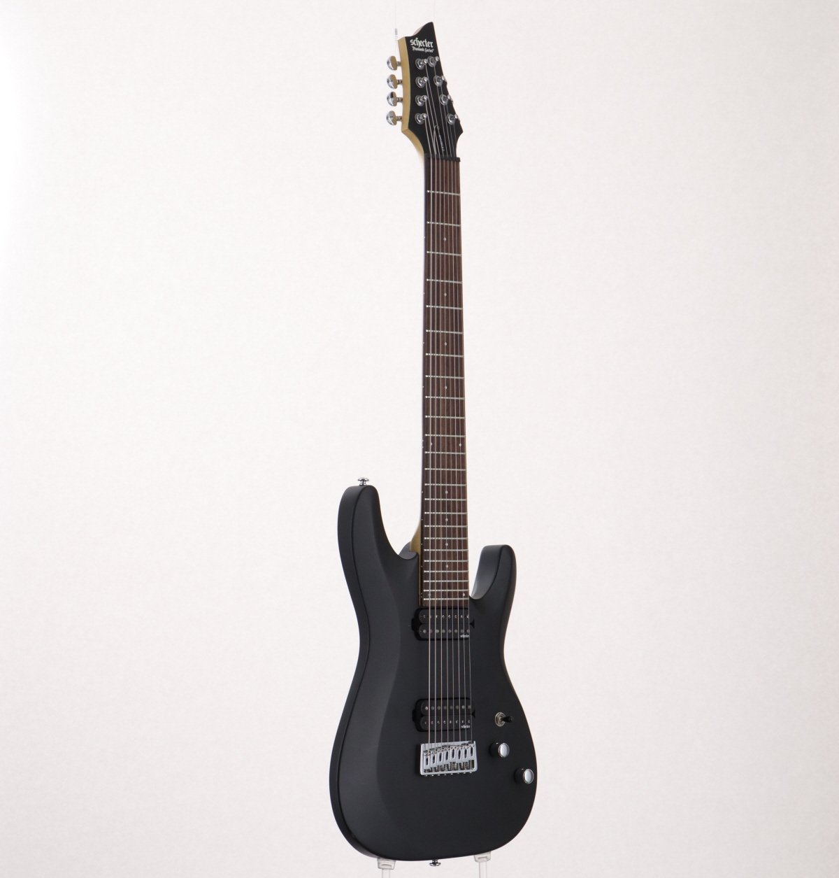 [SN IW17051386] USED SCHECTER / C-8 Deluxe Satin Black (8-string guitar) [2017/3.65kg] Schecter Electric Guitar [08]