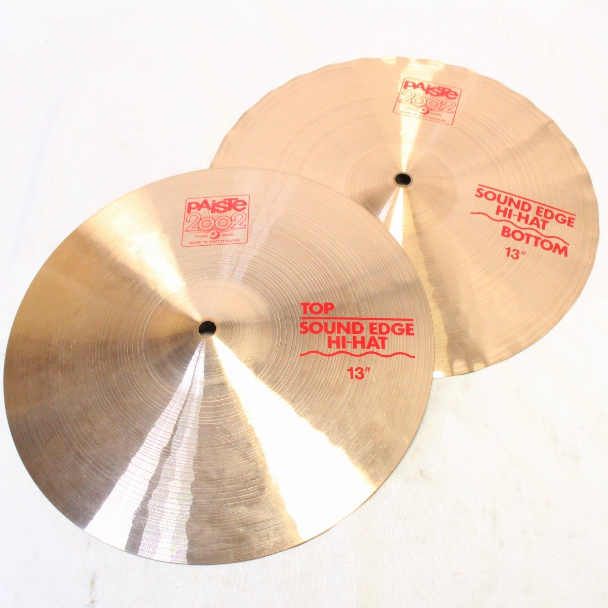 [SN TOP12040663] USED PAISTE / 2002-13" SoundEdge HiHat Set 784/830g [08]