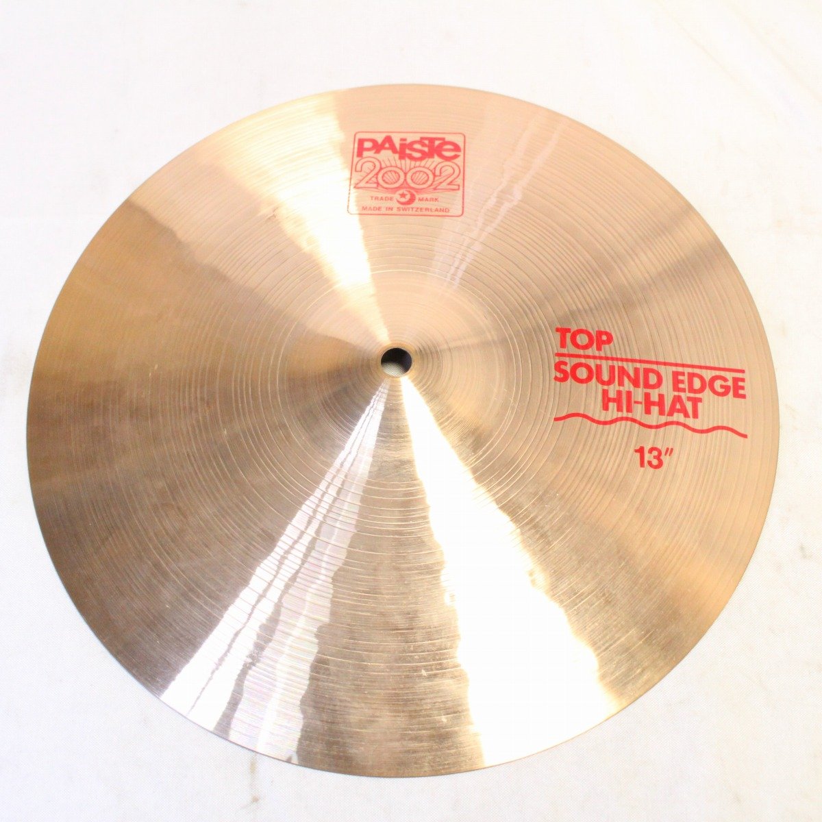 [SN TOP12040663] USED PAISTE / 2002-13" SoundEdge HiHat Set 784/830g [08]