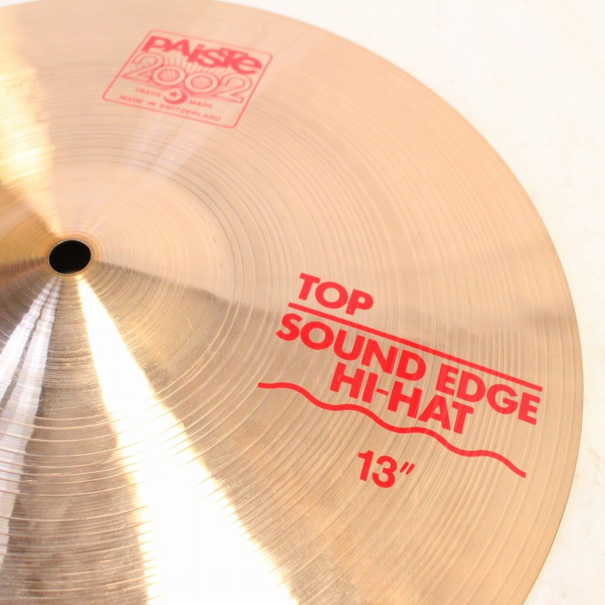 [SN TOP12040663] USED PAISTE / 2002-13" SoundEdge HiHat Set 784/830g [08]