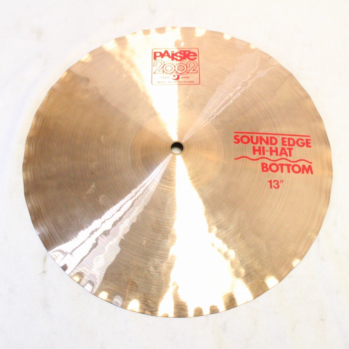 [SN TOP12040663] USED PAISTE / 2002-13" SoundEdge HiHat Set 784/830g [08]