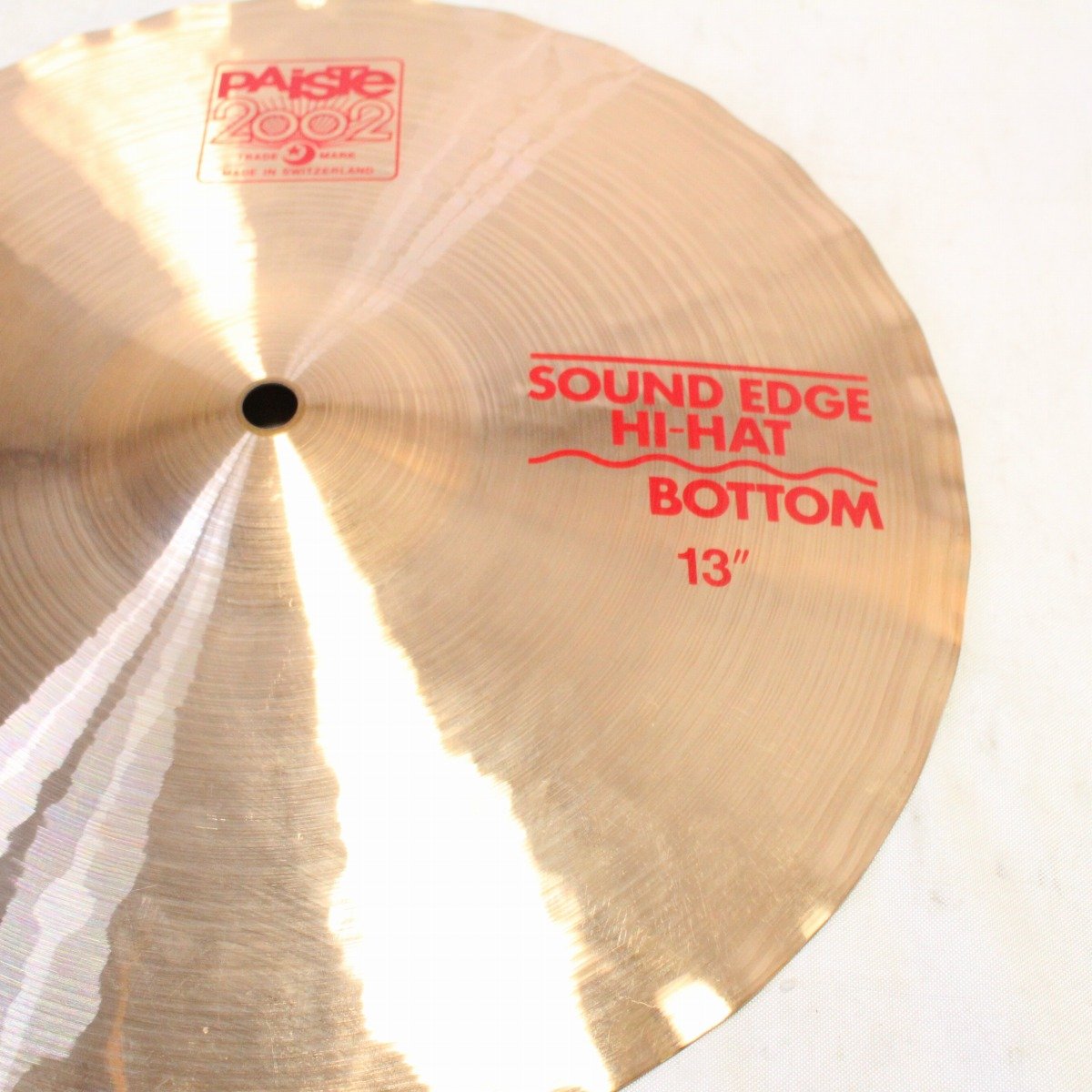 [SN TOP12040663] USED PAISTE / 2002-13" SoundEdge HiHat Set 784/830g [08]