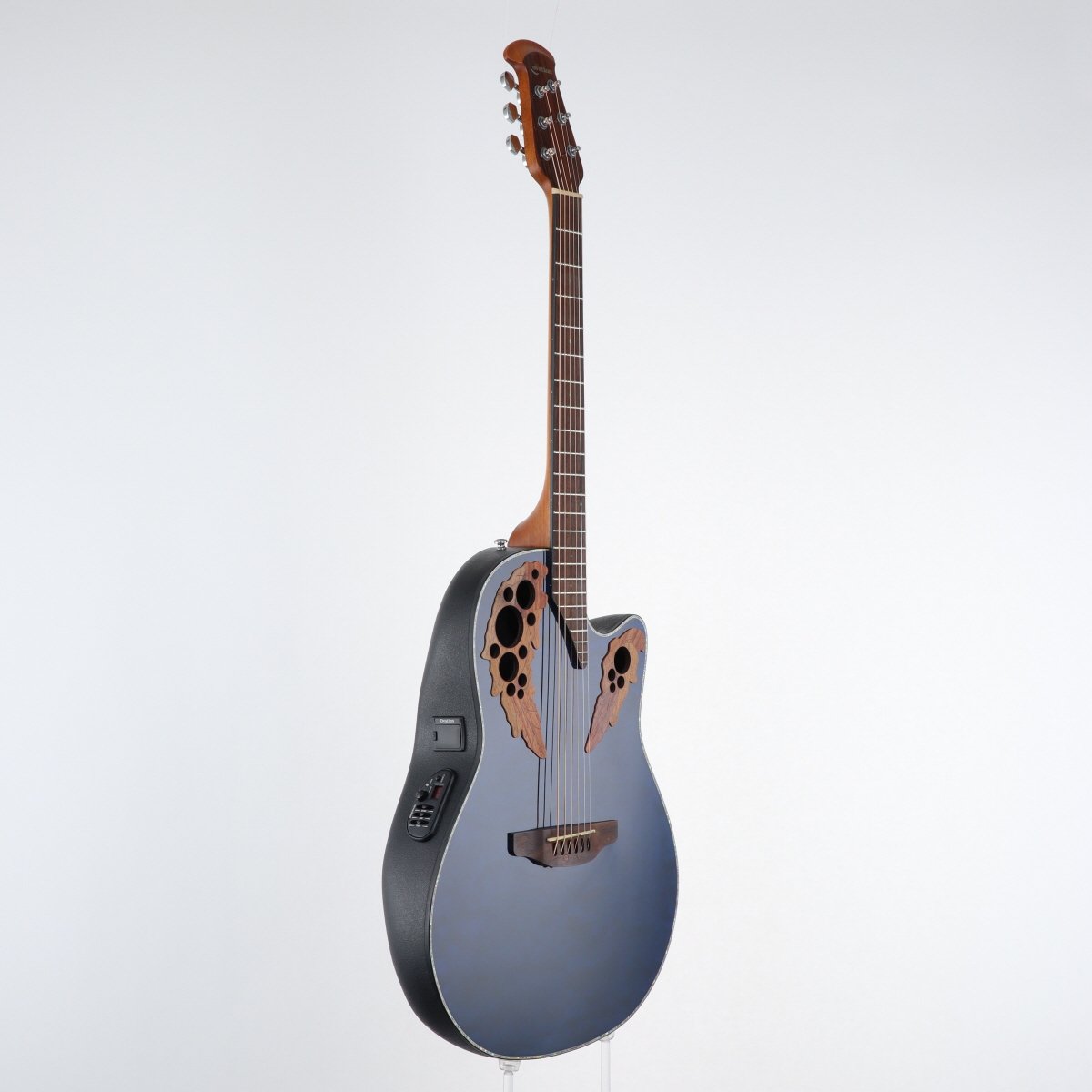 [SN CCV1410374] USED Ovation / Celebrity Elite Plus CE44P-8TQ Blue Transparent Quilt [20]