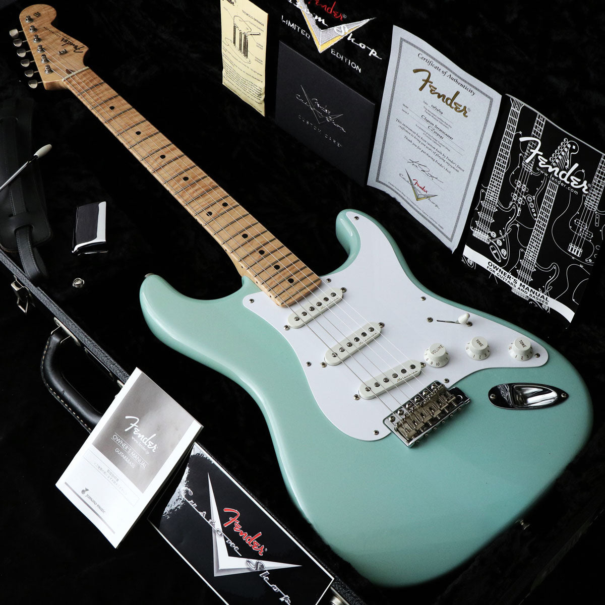 [SN CZ509243] USED Fender Custom Shop / MBS Eric Clapton Stratocaster AAA Flame Neck Daphne Blue By Mark Kendrick [03]