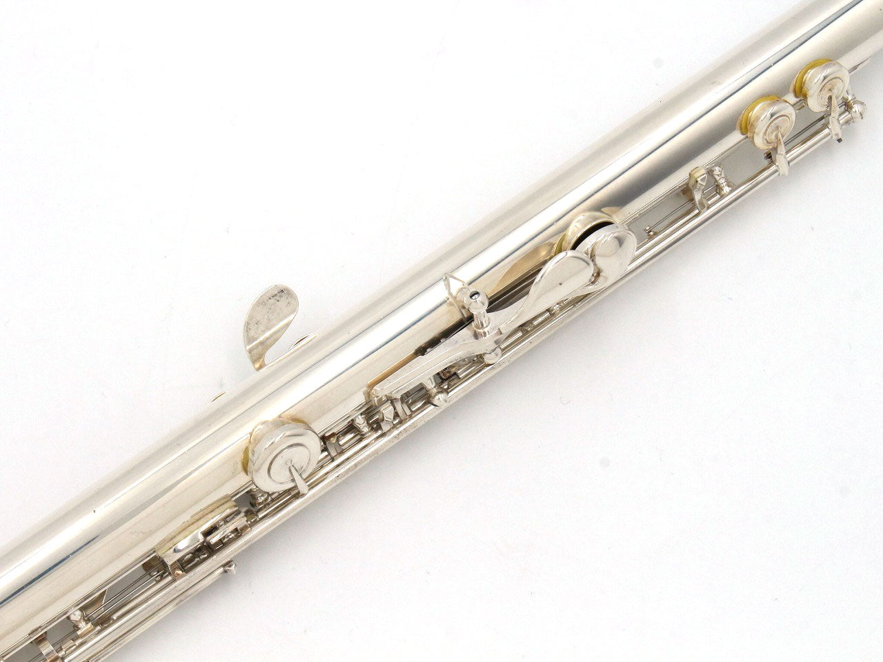 [SN 11992] USED YAMAHA / Flute YFL-451, head tube silver, all tampos replaced [09]