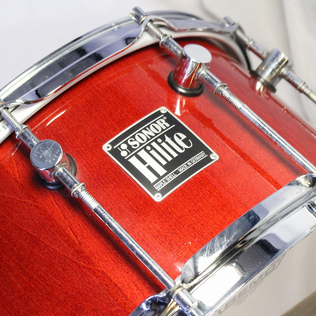 [SN 809] USED SONOR / HILITE SERIES HD-700 Red Maple 14×7 Sonor Highlight Snare Drum [08]