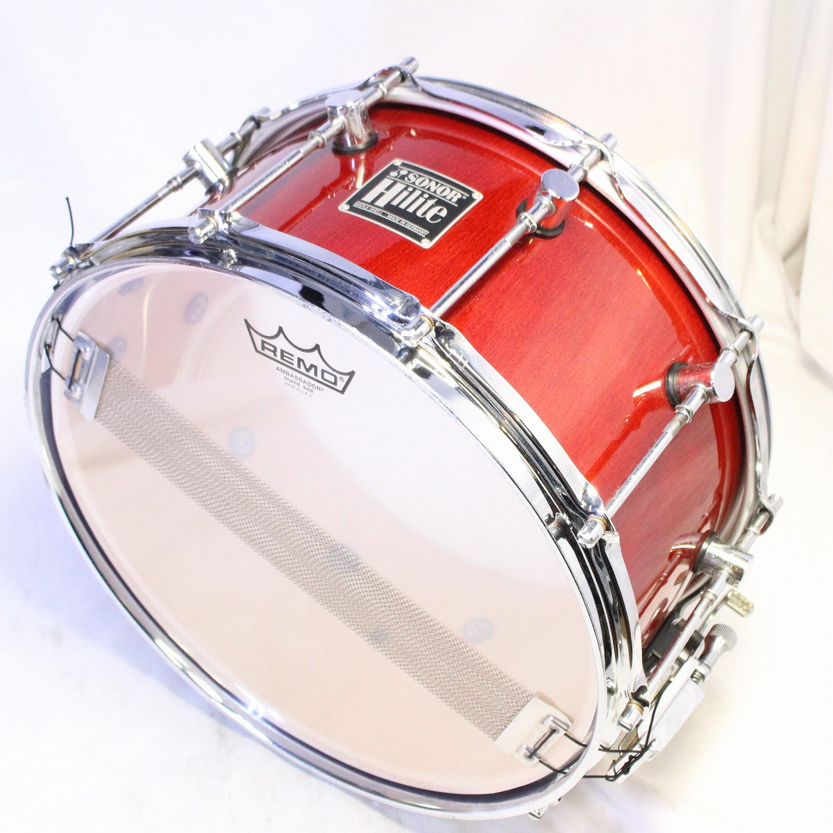 [SN 809] USED SONOR / HILITE SERIES HD-700 Red Maple 14×7 Sonor Highlight Snare Drum [08]