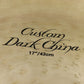 [SN JH107635 062] USED Zildjian / K Custom 17 Dark China [11]