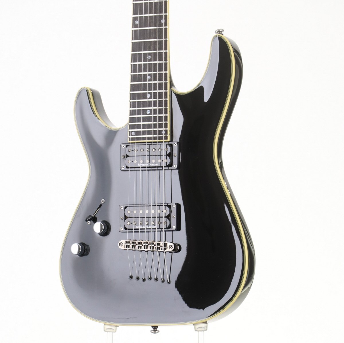 [SN 0813255] USED SCHECTER / BLACKJACK C7 LEFTY TYPE Black [03]