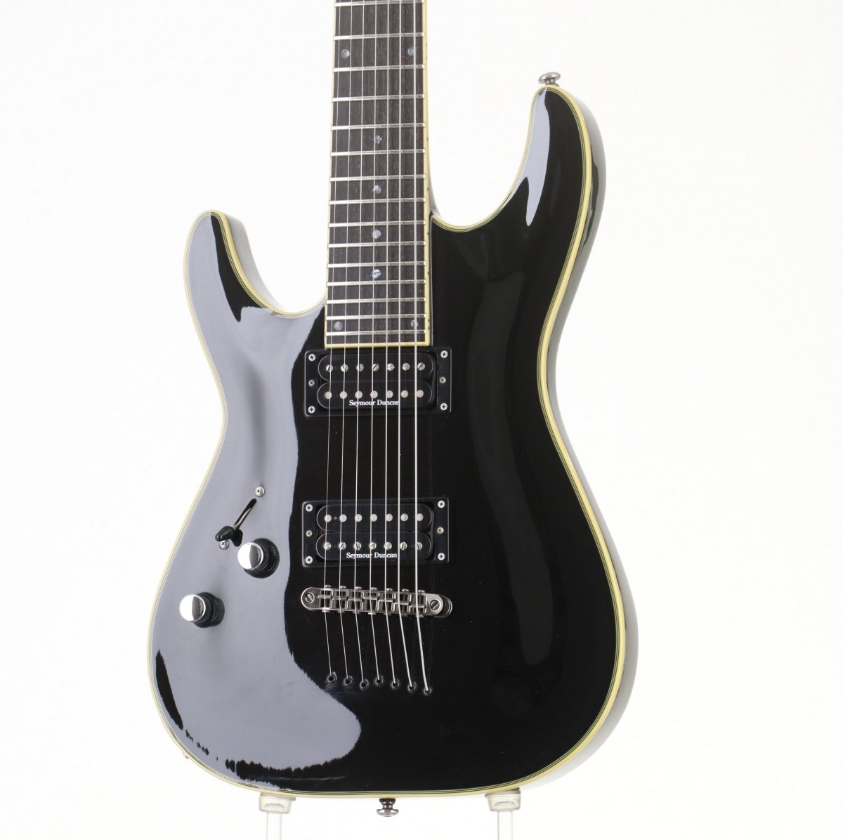 [SN 0813255] USED SCHECTER / BLACKJACK C7 LEFTY TYPE Black [03]