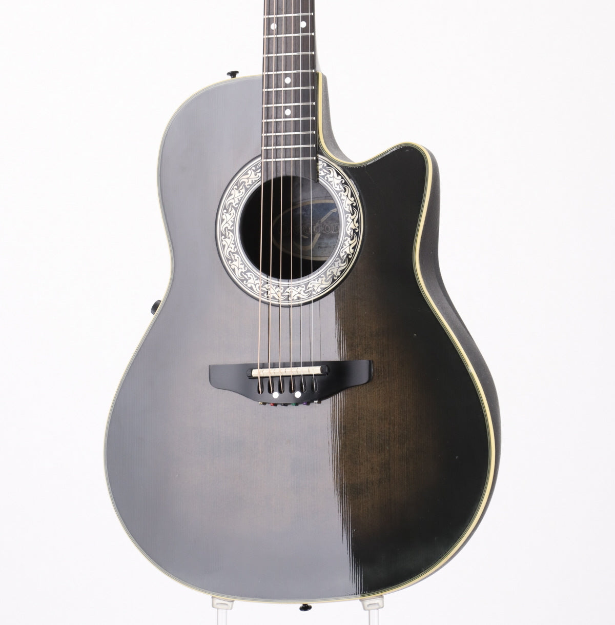 [SN 426378] USED Ovation / Pinnacle Series 3862 Transparent Ebony Satin 1992 [09]