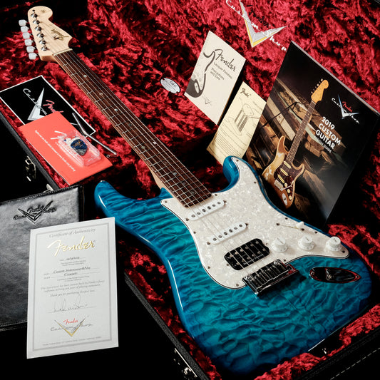 [SN CZ543467] USED Fender Custom Shop / MBS Custom QMT Stratocaster NOS Caribbean Blue Trans by Dale Wilson [05]