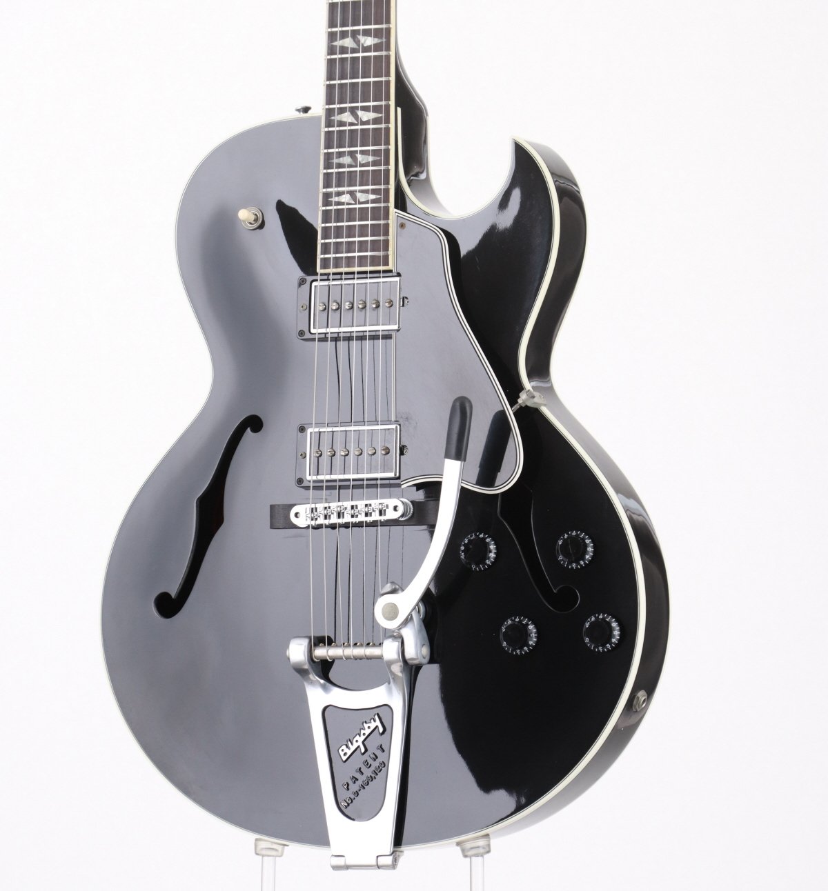 [SN ME301011] USED Gibson Memphis / ES-195 Ebony [03]