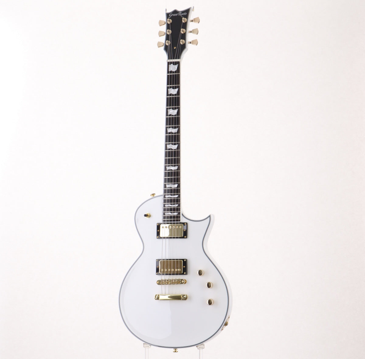 [SN GC2350792] USED GrassRoots / G-EC CTM Snow White [made in 2023/3.65kg] GrassRoots Electric Guitar Les Paul Type [08]