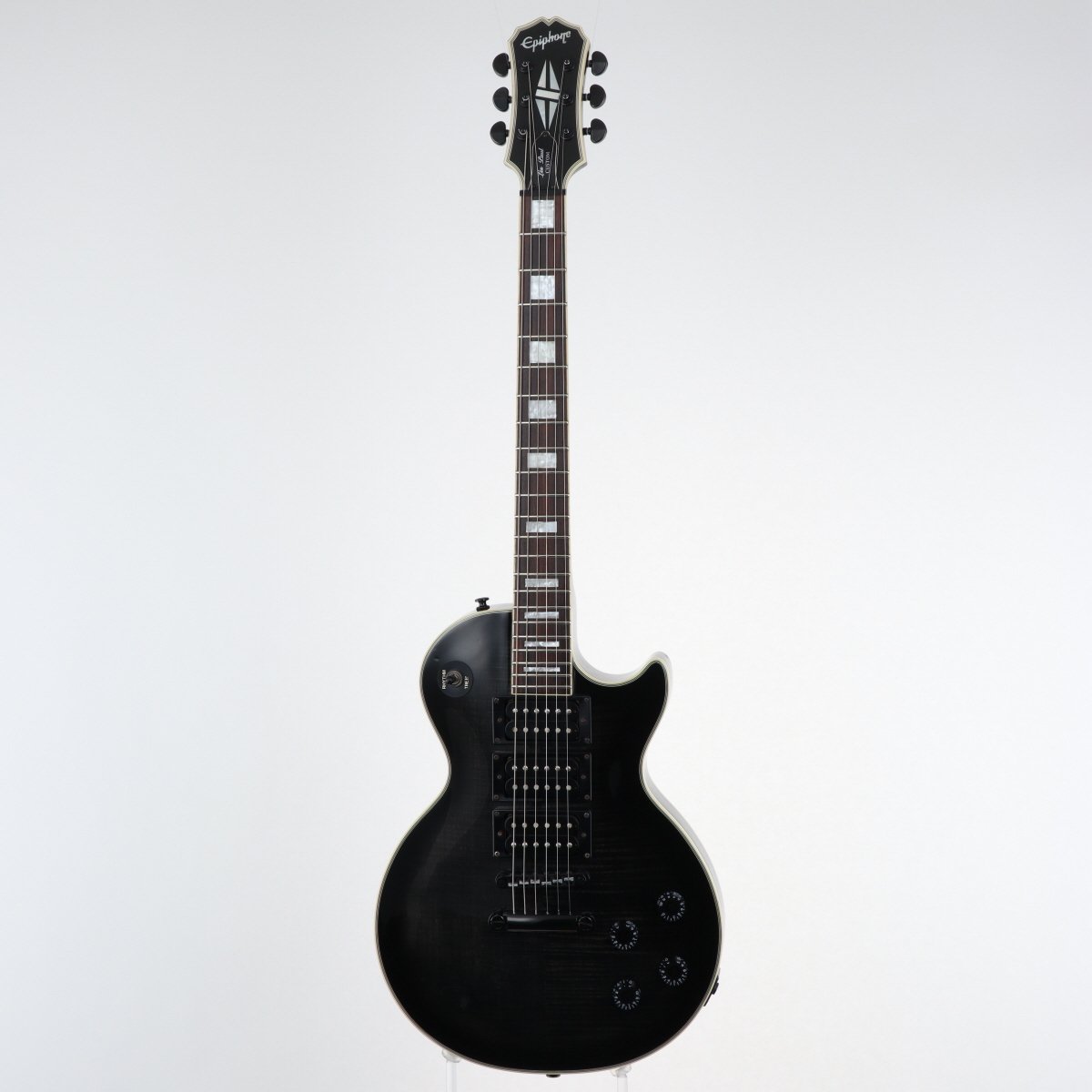 [SN U05062916] USED Epiphone / Limited Edition Les Paul Custom 3 Plus Translucent Black [11]