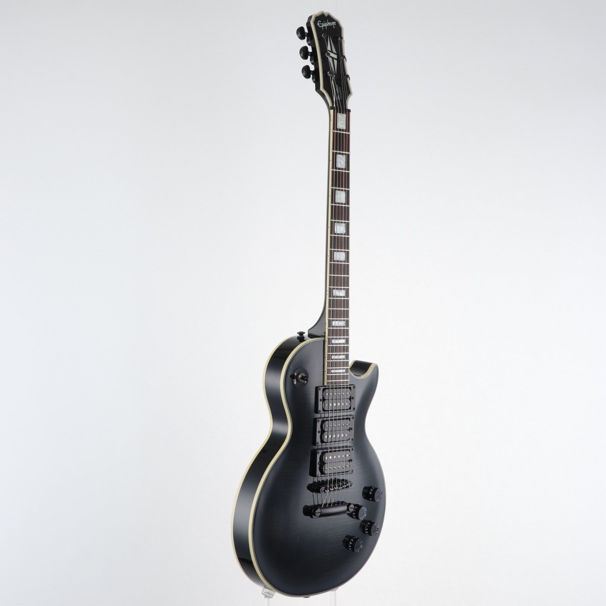 [SN U05062916] USED Epiphone / Limited Edition Les Paul Custom 3 Plus Translucent Black [11]