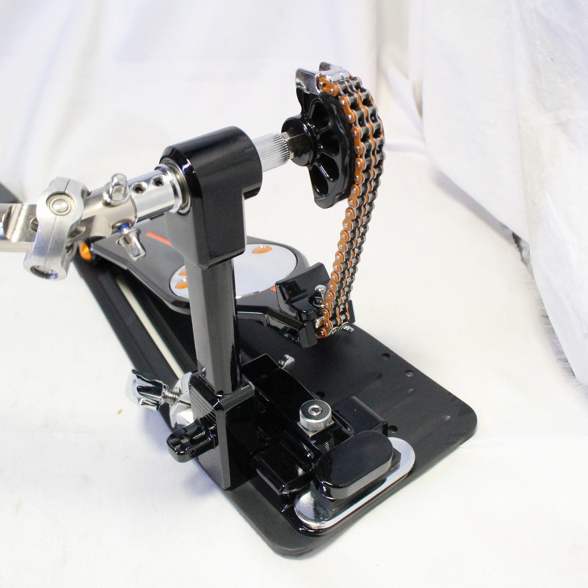 USED Pearl / P-3002C/B Twin Pedal DEMON CHAIN BLACK Demon chain with genuine case [08]