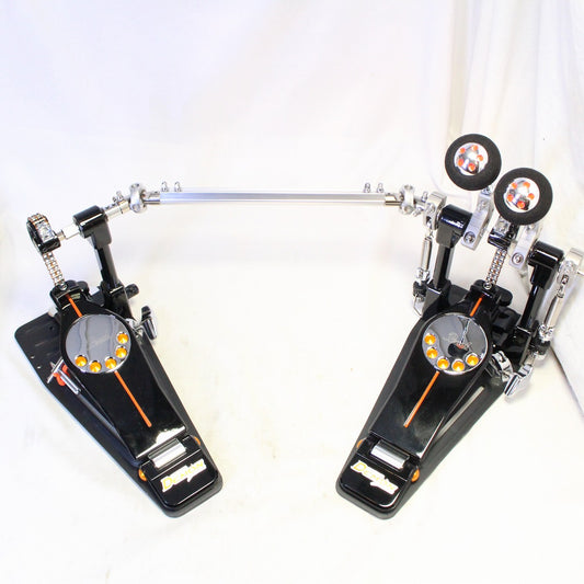 USED Pearl / P-3002C/B Twin Pedal DEMON CHAIN BLACK Demon chain with genuine case [08]