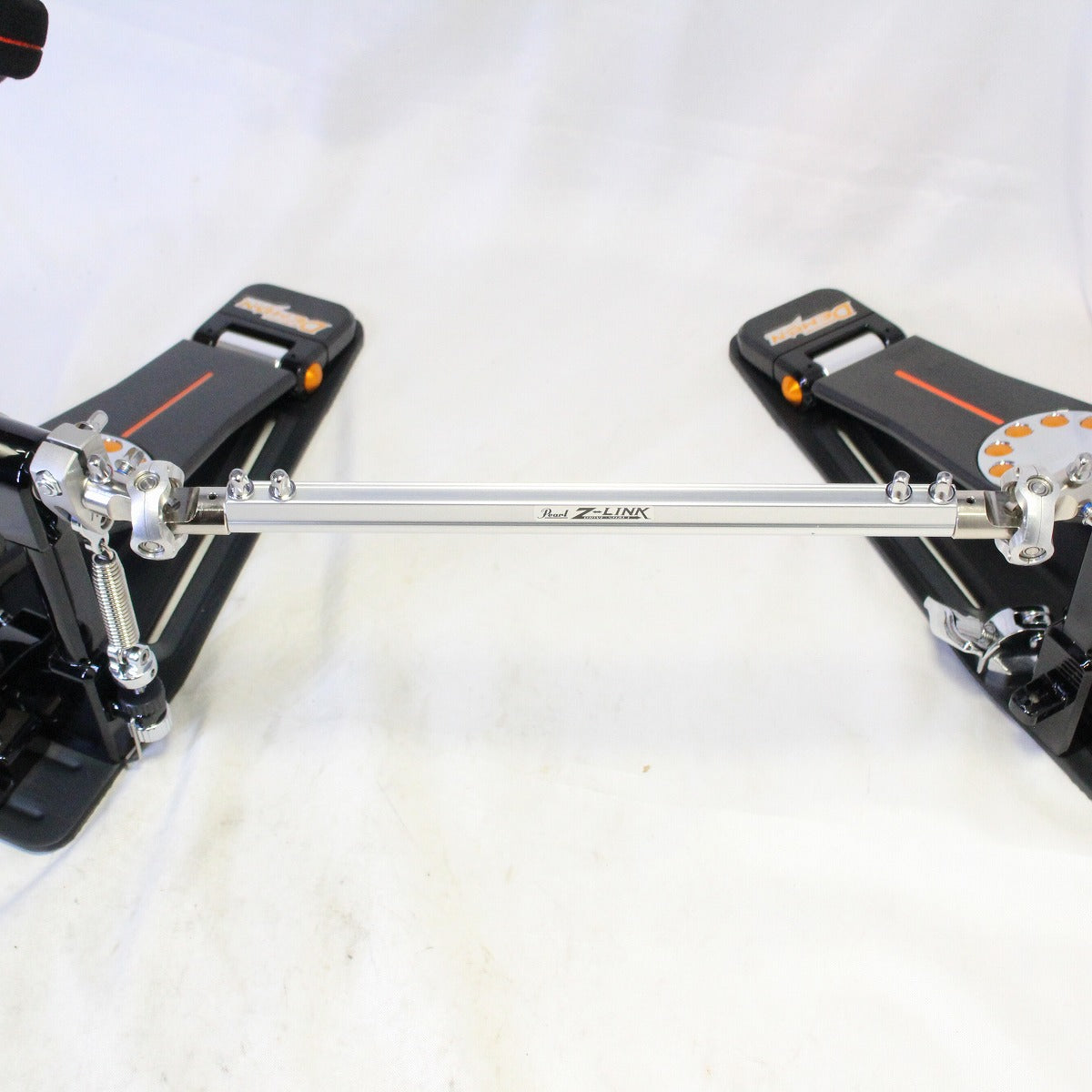 USED Pearl / P-3002C/B Twin Pedal DEMON CHAIN BLACK Demon chain with genuine case [08]