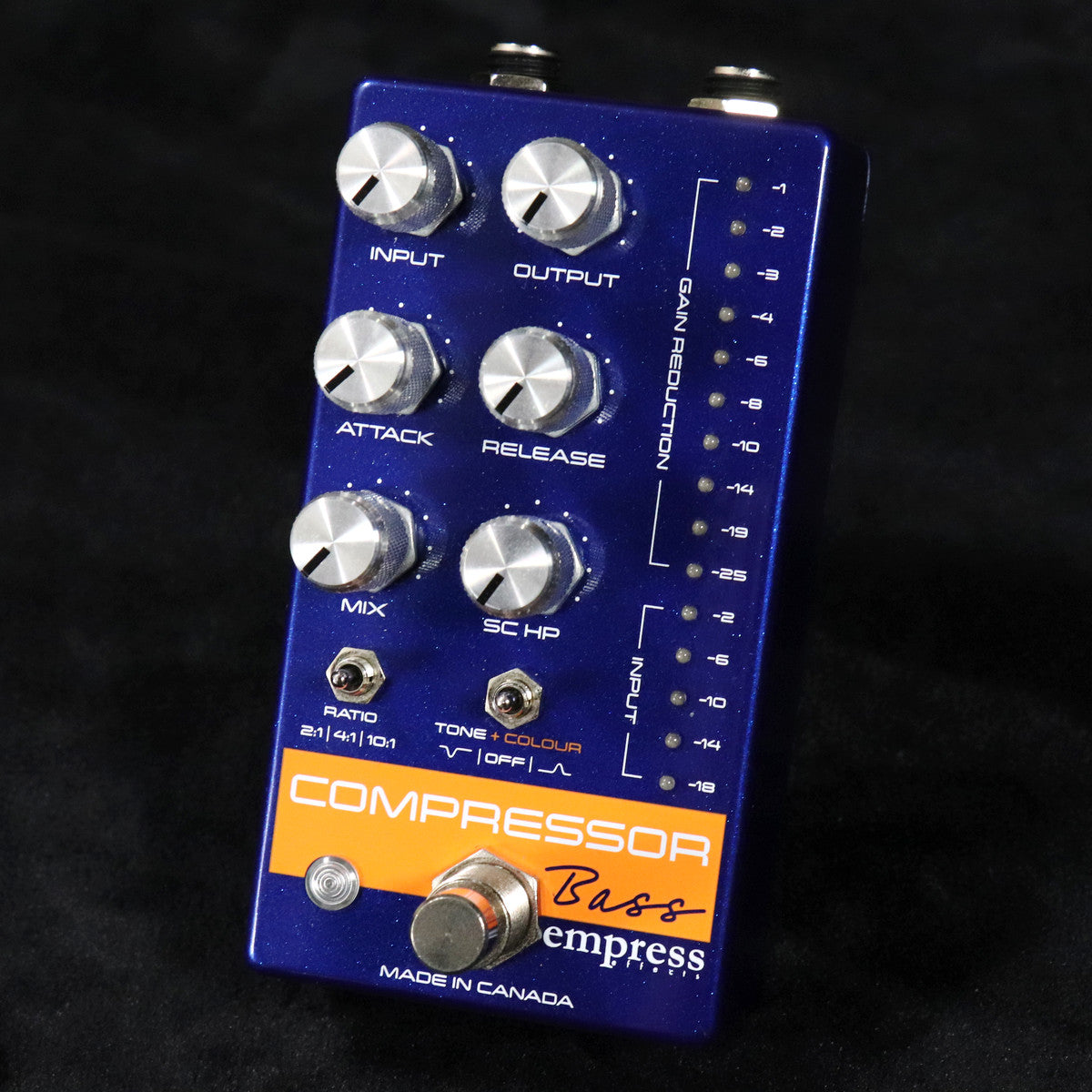 [SN 3354] USED Empress Effects / Bass Compressor Blue Sparkle [11]