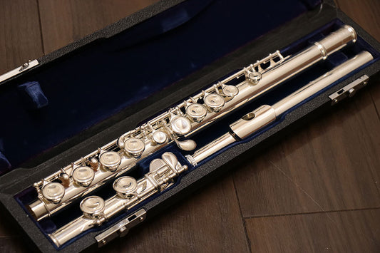 [SN 69638] USED SANKYO / SANKYO ETUDE Headstock Silver Flute [10]