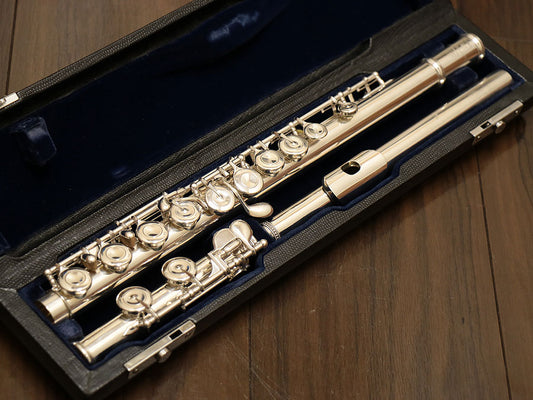 [SN 56643] USED SANKYO / SANKYO SEMI-HANDMADE all silver flute [10]