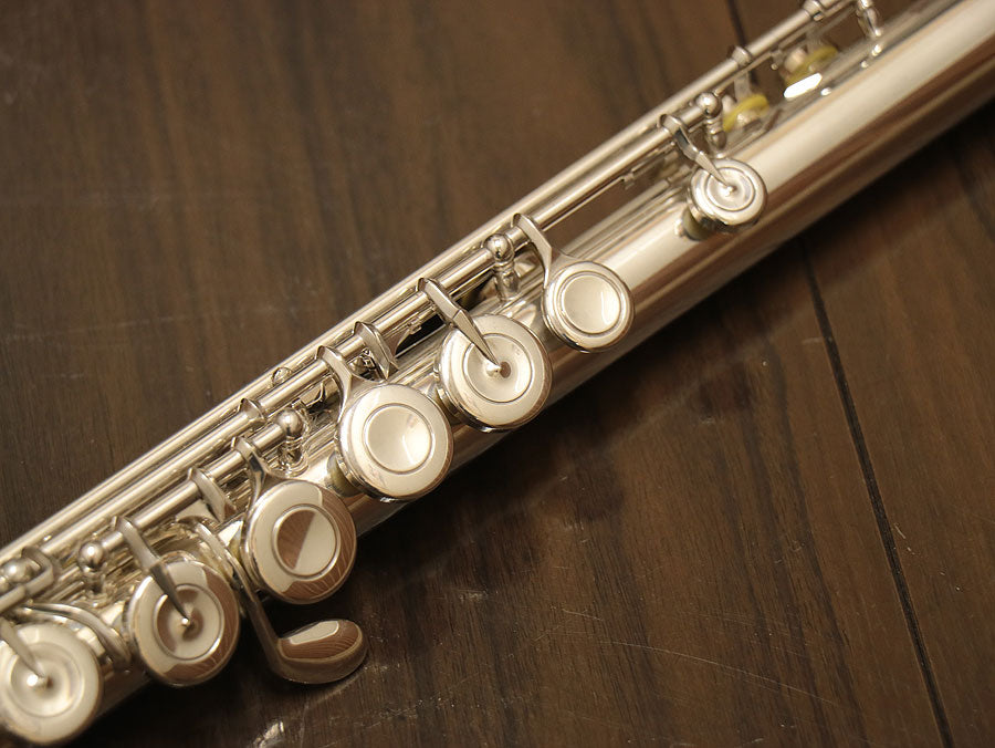 [SN 56643] USED SANKYO / SANKYO SEMI-HANDMADE all silver flute [10]