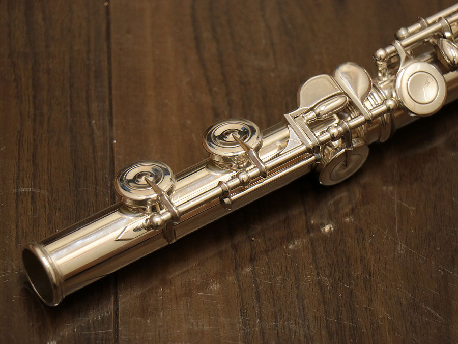 [SN 56643] USED SANKYO / SANKYO SEMI-HANDMADE all silver flute [10]