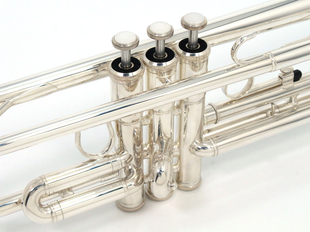 [SN D04319] USED YAMAHA / Trumpet YTR-3335S Silver Finish Reverse Tube Made in Japan [09]